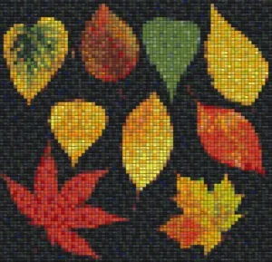 Mosaic Tile Design leafs - Mosaic Creator