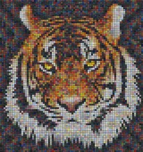 Mosaic Tile Design tiger - Mosaic Creator