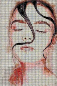Mosaic Tile Design woman face - Mosaic Creator