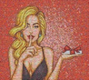 Mosaic Tile Design woman graphics - Mosaic Creator