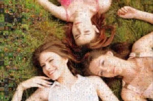 Photo mosaic of 3 sisters