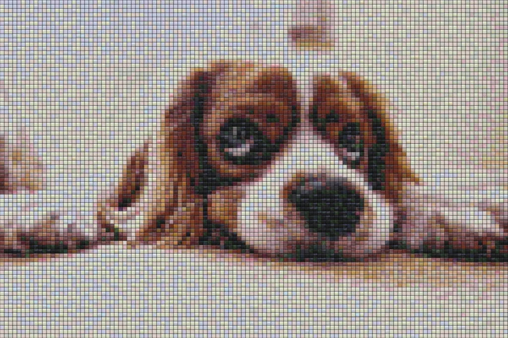 Dog tile mosaic design - Mosaic Creator