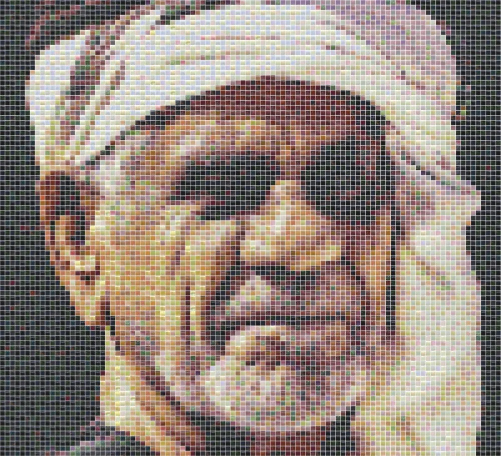 Memory of grandfather - tile mosaic design - Mosaic Creator
