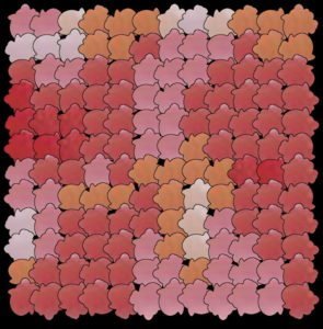 Tile mosaic pattern bubbles - Mosaic Creator
