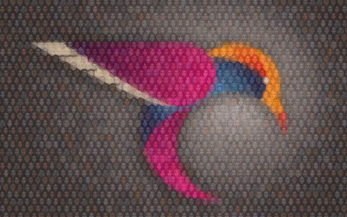 Create Photo mosaic from company logo - hexagon tiles Create Photo mosaic from company logo - hexagon tiles