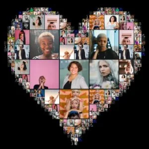 Heart photo collage - Mosaic Creator - collage maker