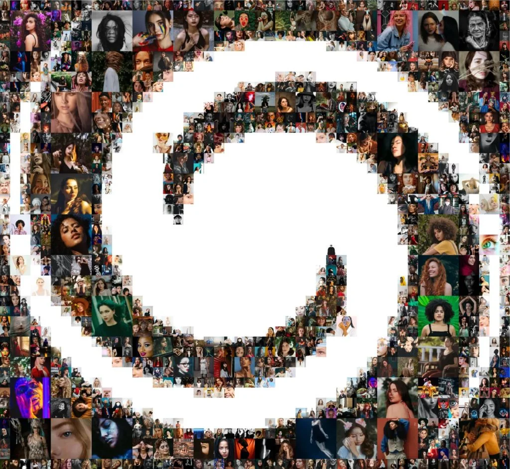 Mosaic Maker - twirl mask collage with adaptive image size