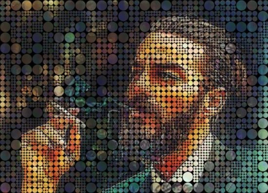 Mosaic Creator photo mosaic with cicle tiles