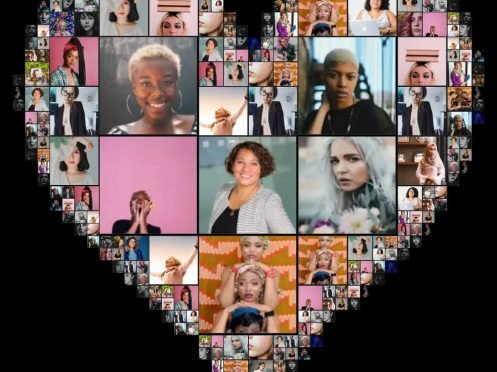 Heart photo collage - Mosaic Creator - collage maker